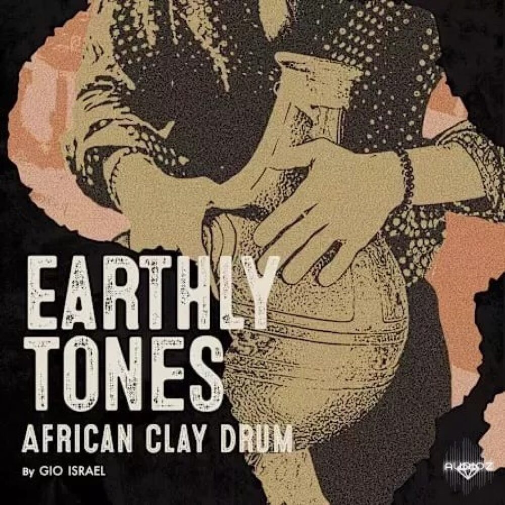 Earthly Tones African Clay Drum